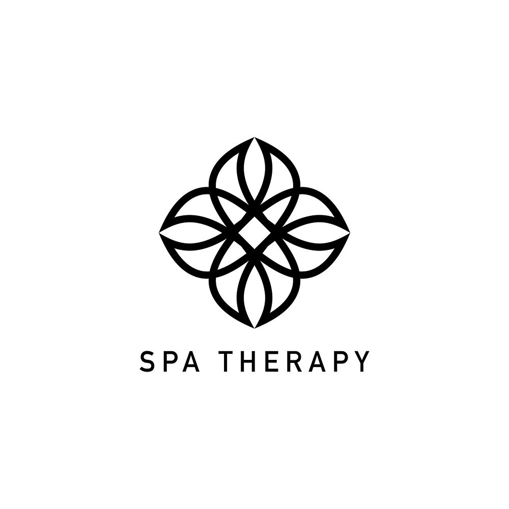 Spa therapy design logo vector