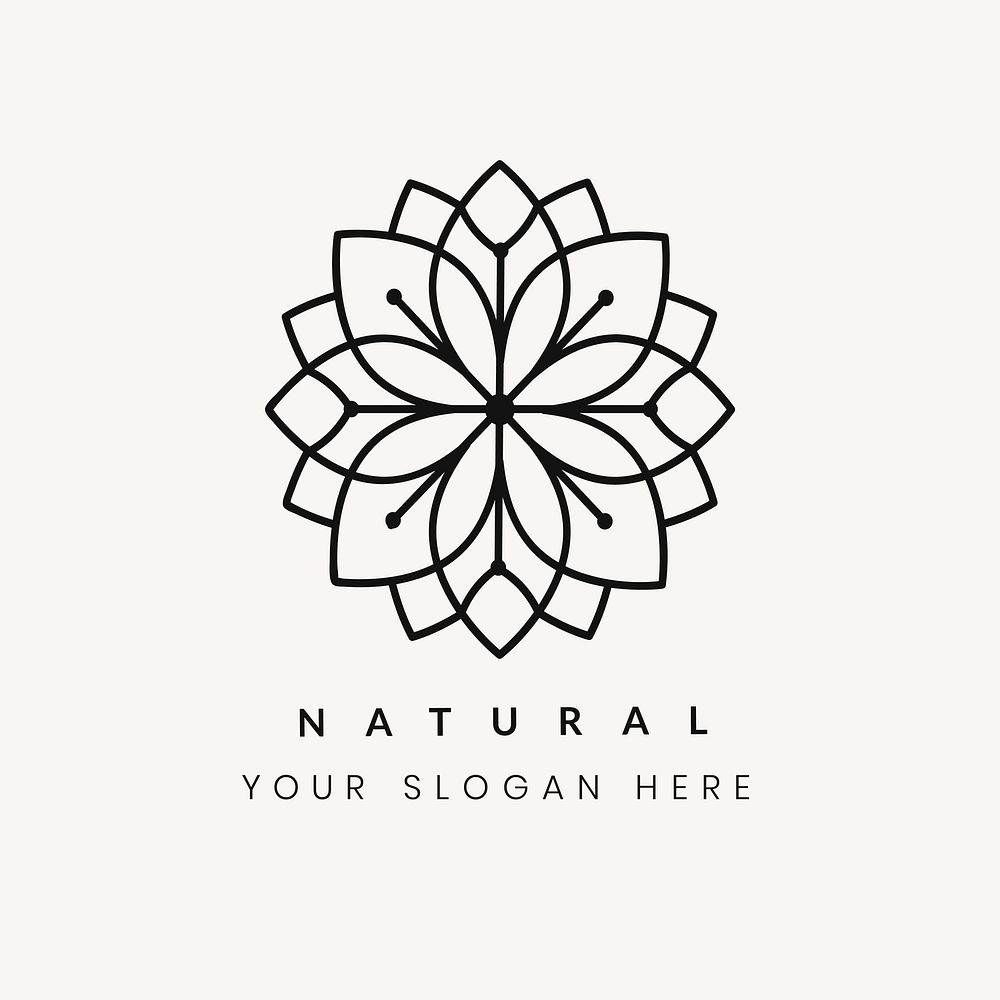 Modern wellness business logo, beautiful creative design vector