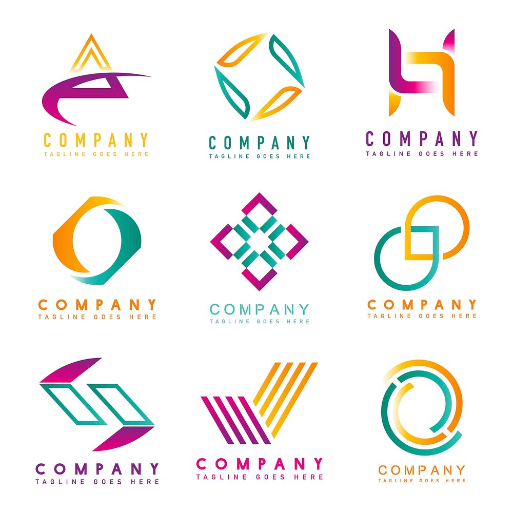 Set of company logo design | Premium Vector - rawpixel