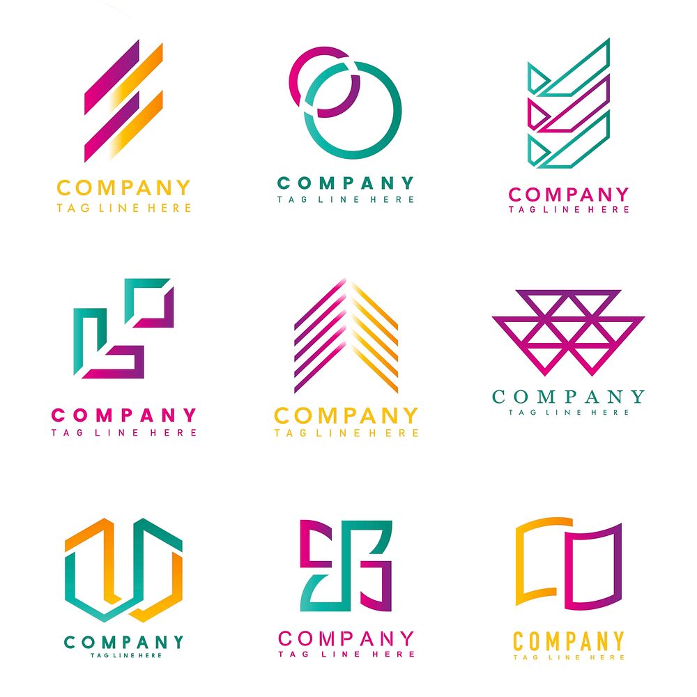 Set of company logo design | Premium Vector - rawpixel