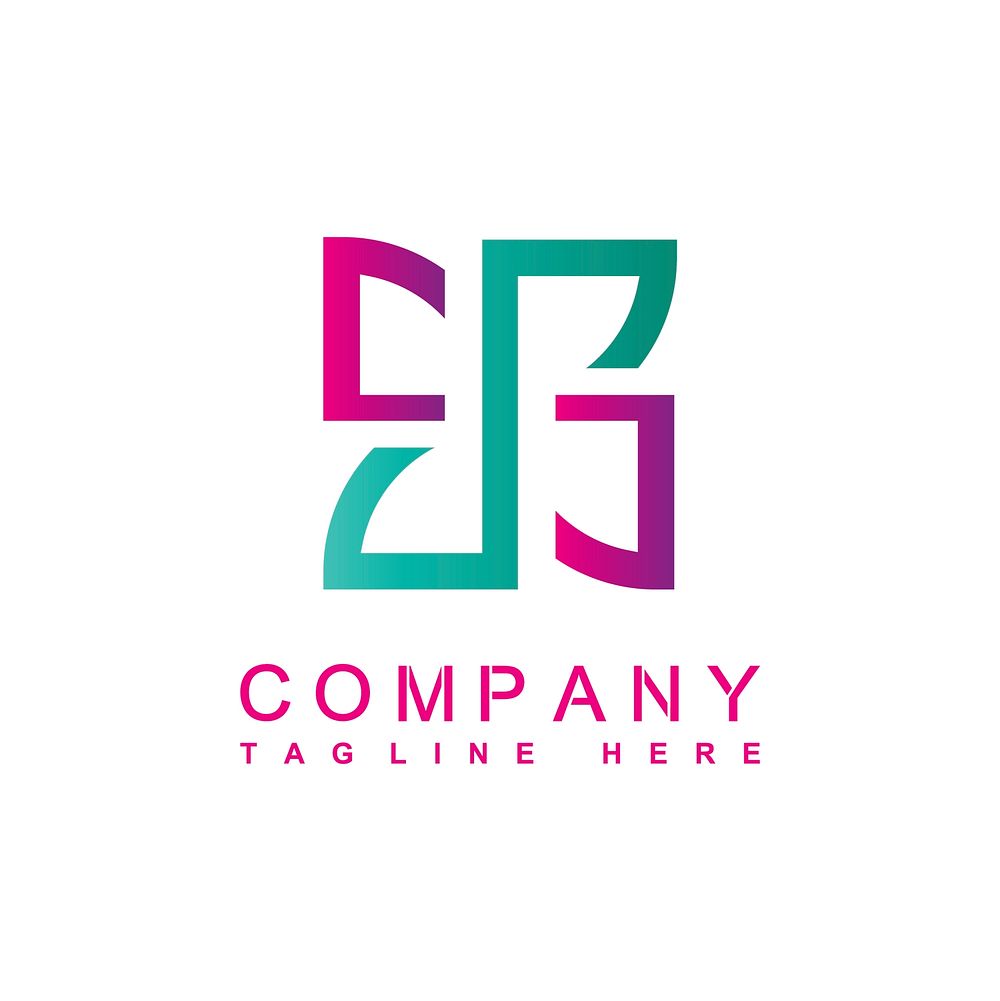 Modern company logo design vector