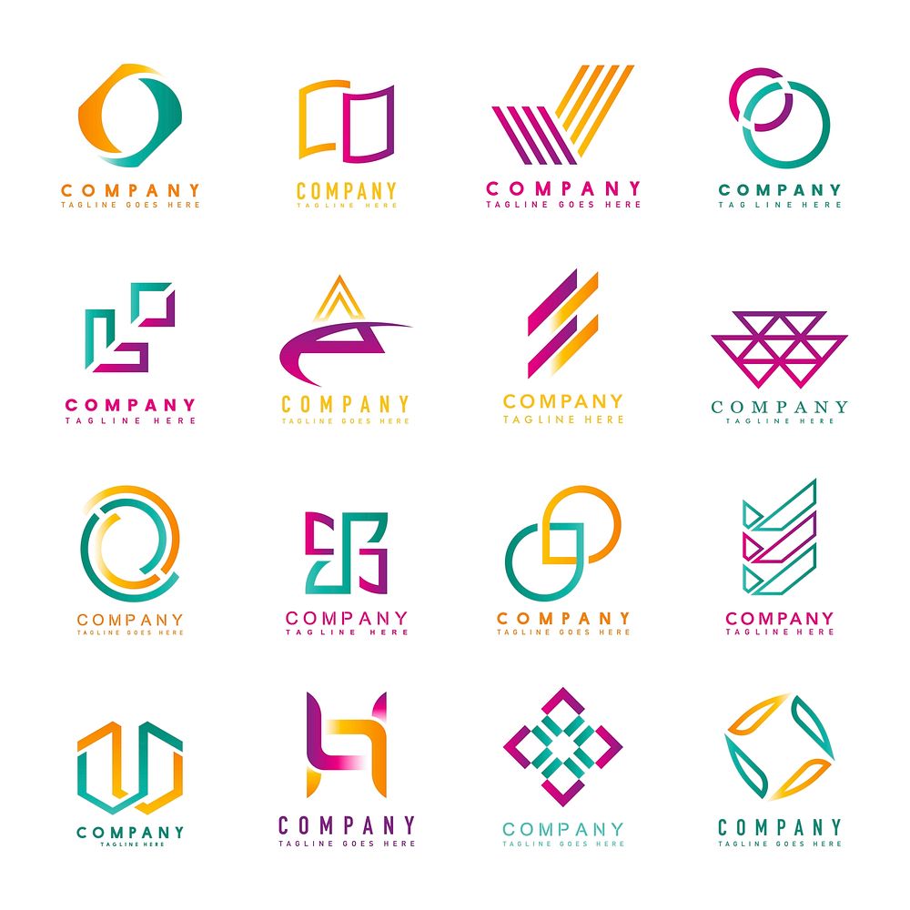 Set of company logo design | Premium Vector - rawpixel