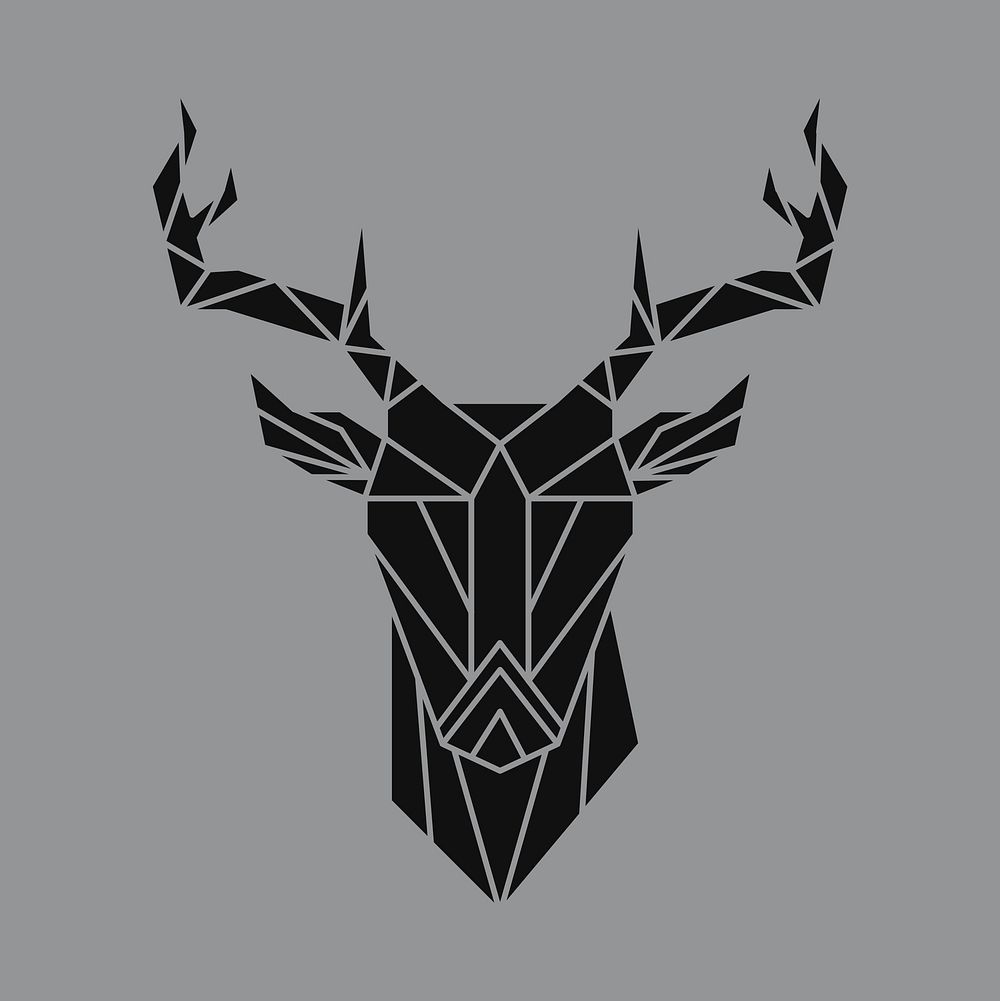 Linear illustration of a deer