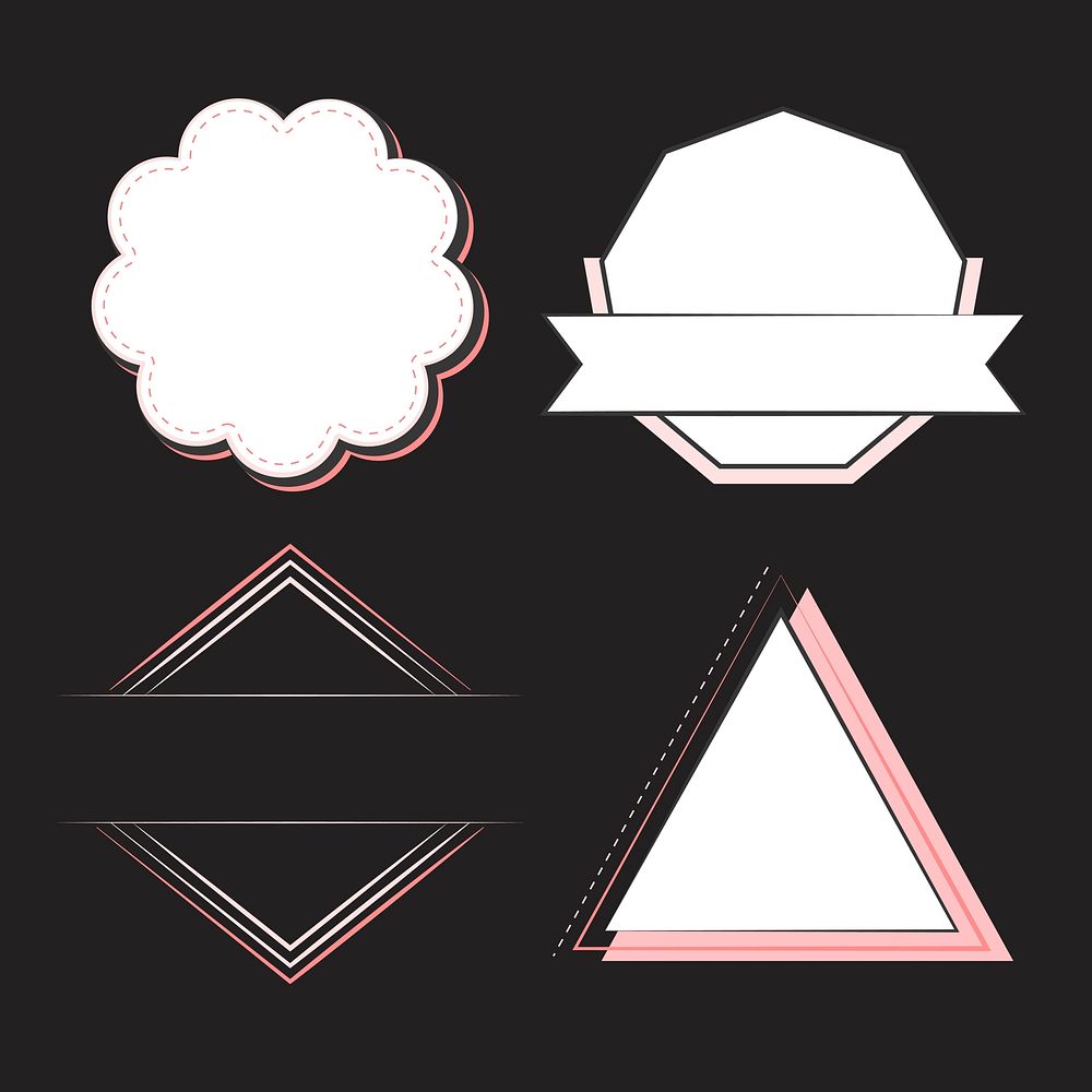 Set of badges and emblems vector