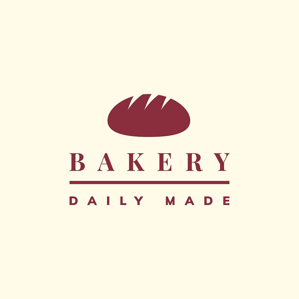 Daily made bakery logo vector