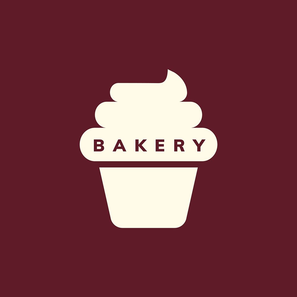 Cupcake bakery icon design vector