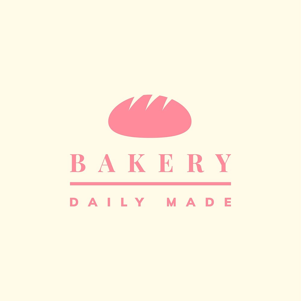 Daily made bakery logo vector