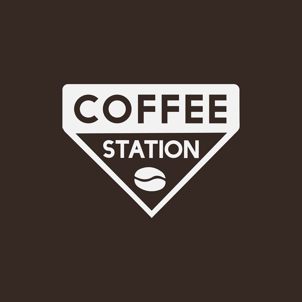 Logo of a coffee station vector