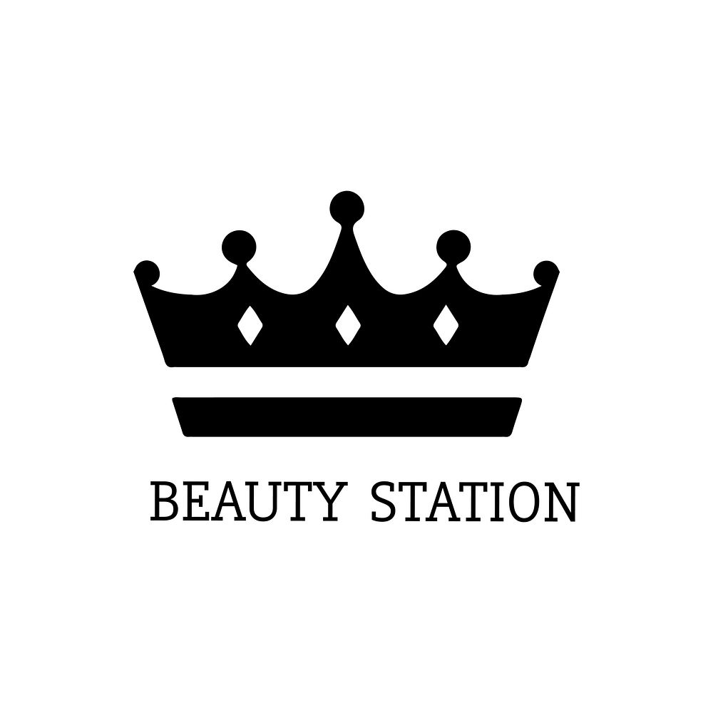 Luxury beauty station logo vector