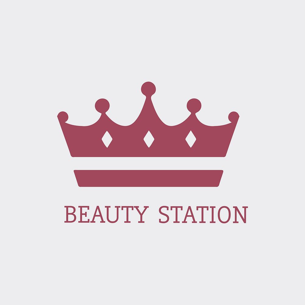 Luxury beauty station logo vector