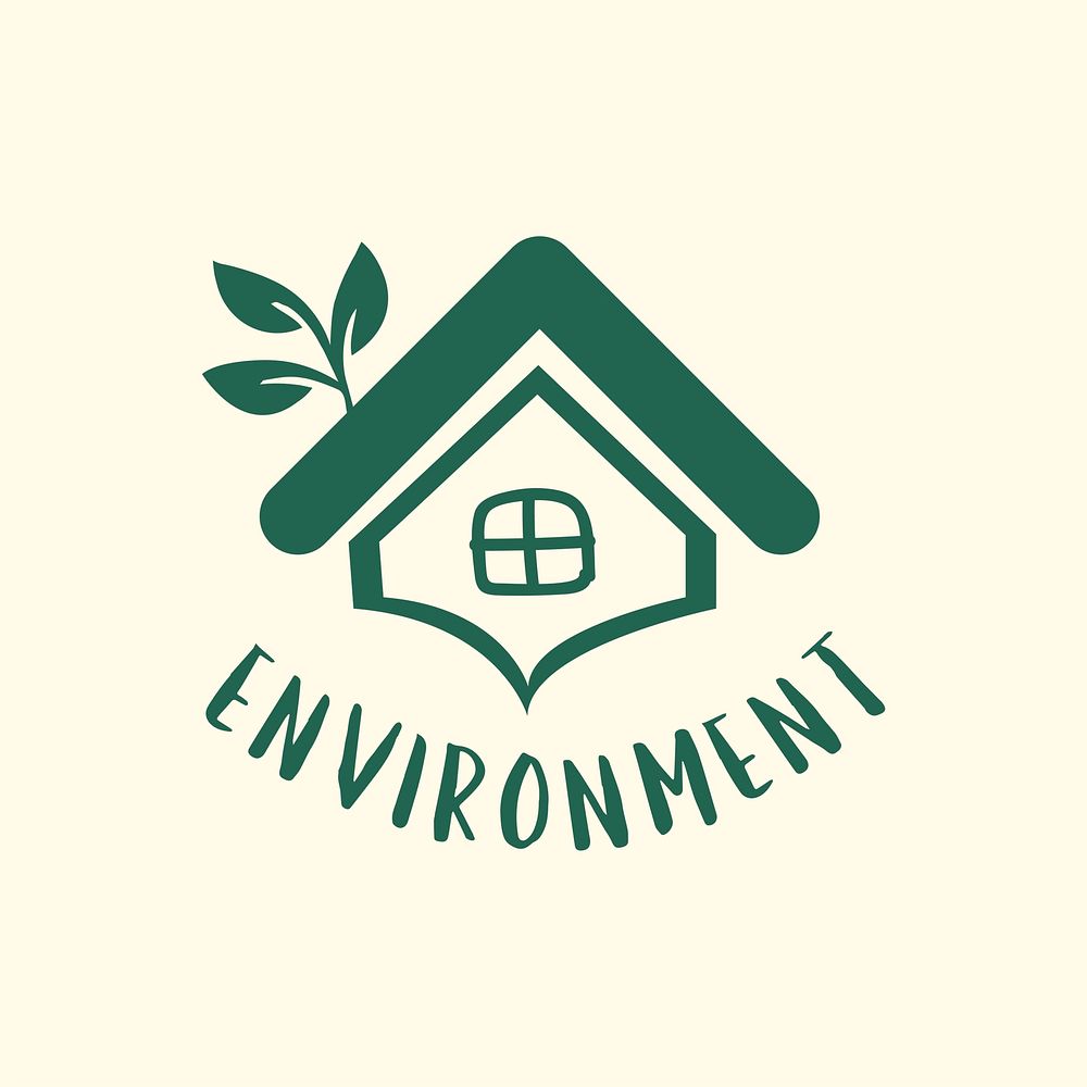Environmental conservation campaign symbol illustration