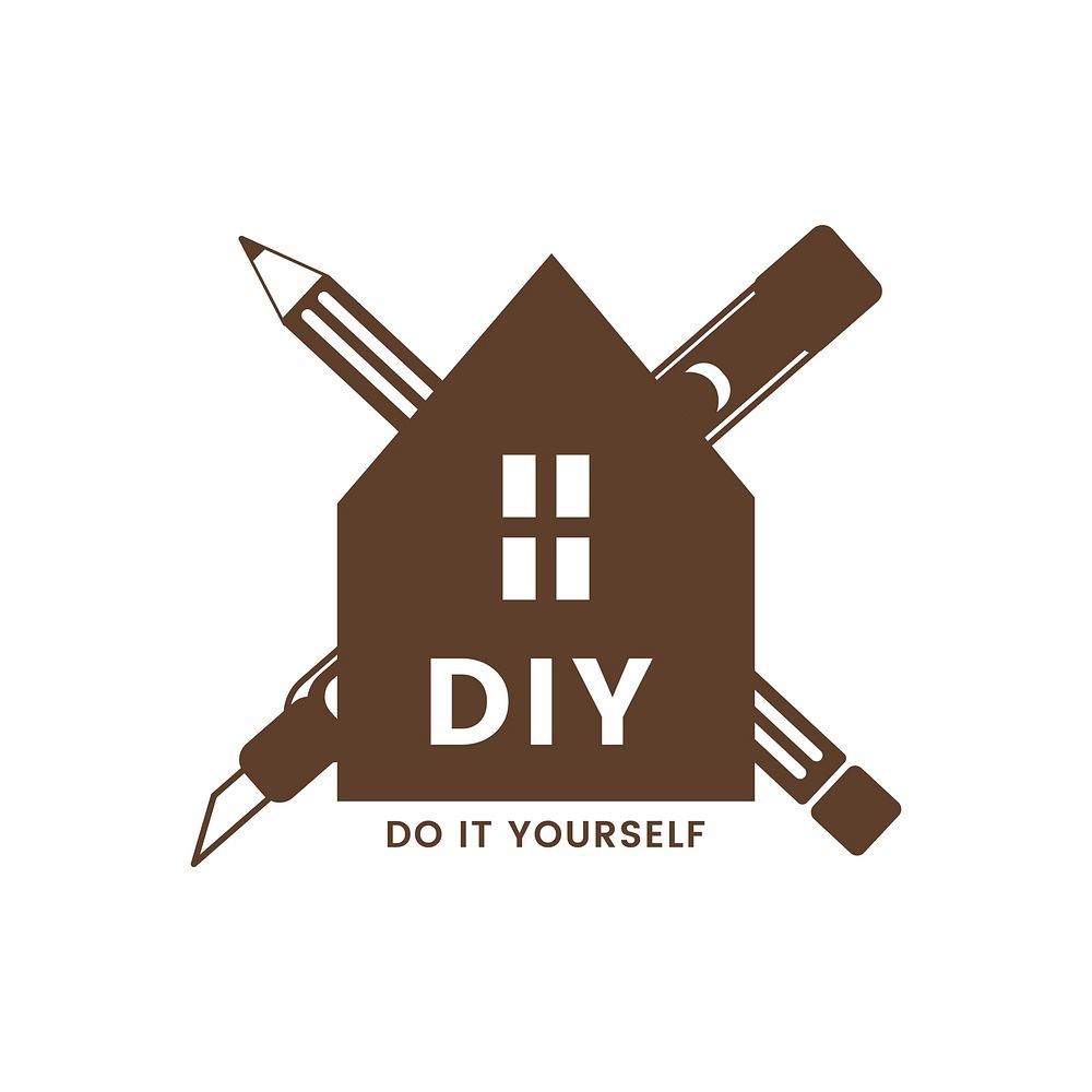 Logo icon diy do it yourself Royalty Free Vector Image