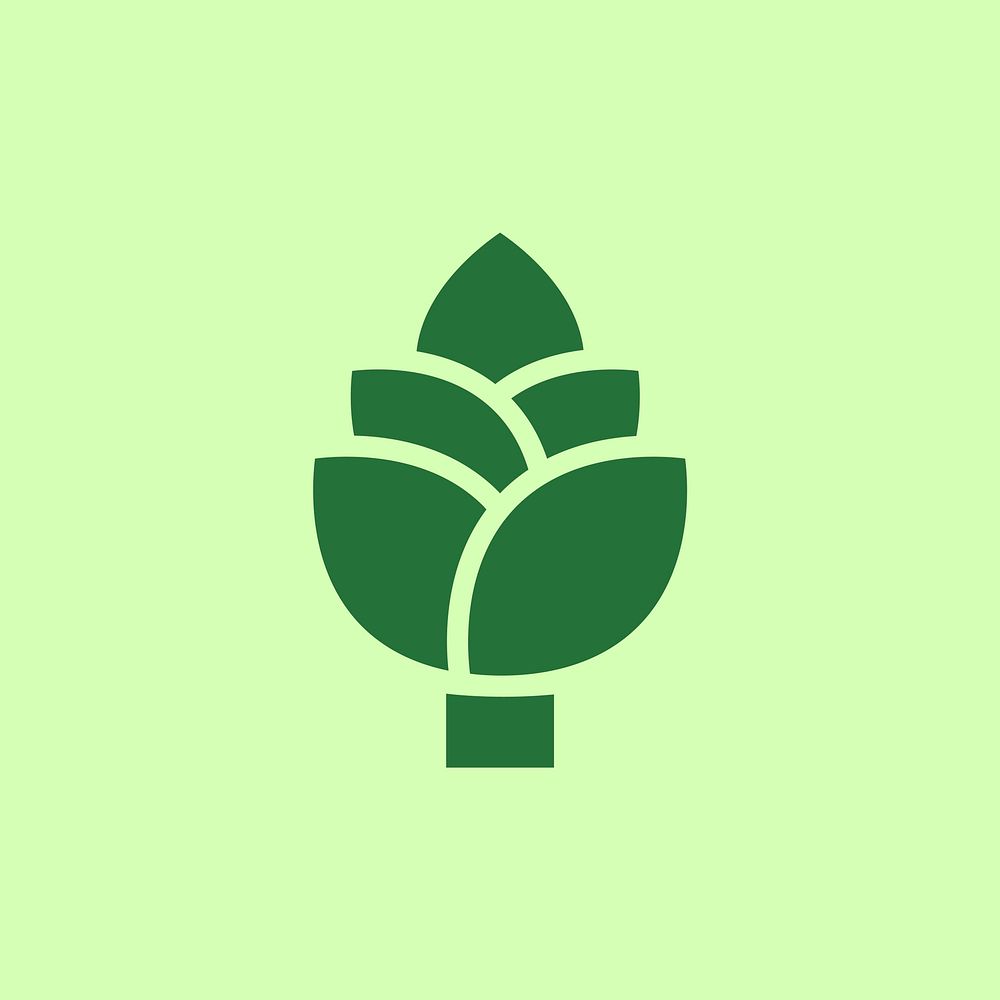 Green go vegan icon vector