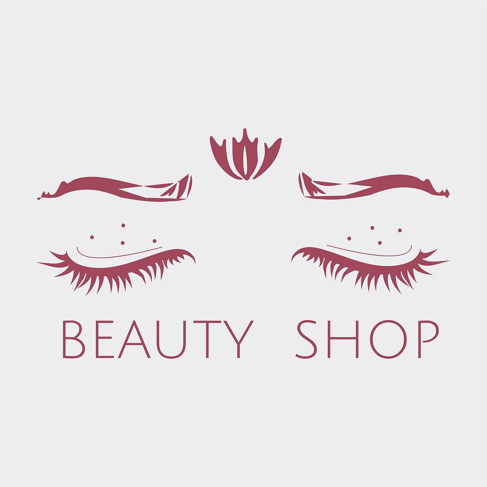 Mindfulness inner beauty shop logo vector