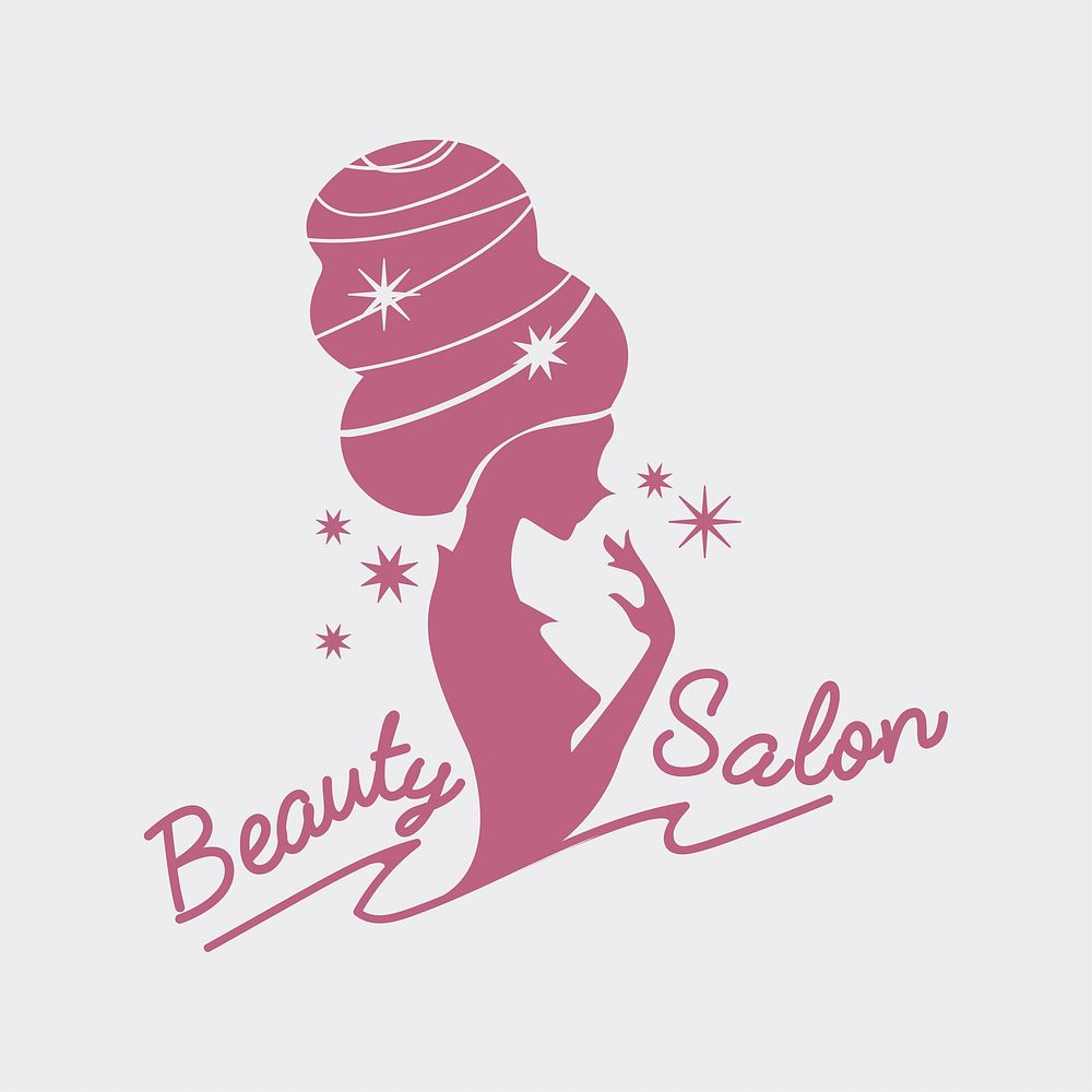 Women's beauty salon logo vector | Free Vector - rawpixel
