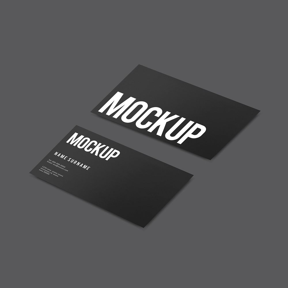 Simple business card design mockup vector