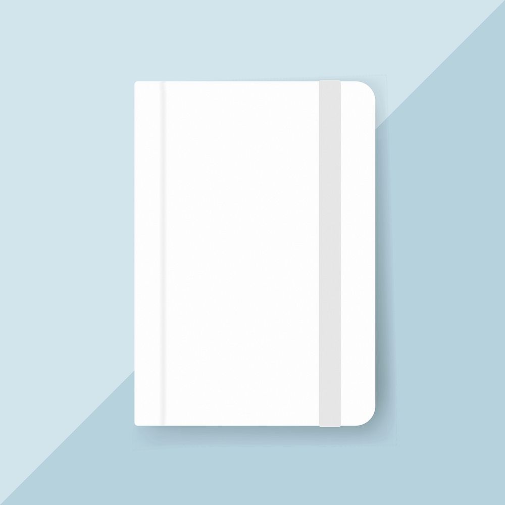 Journal cover design mockup vector