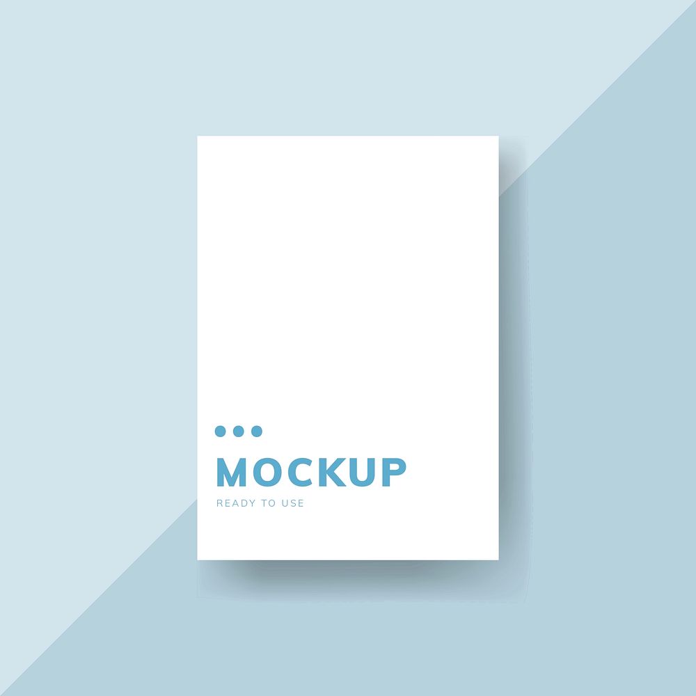 Simple business card design mockup vector