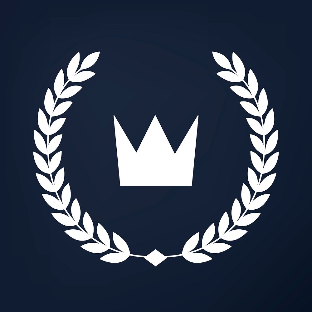 Premium quality crown icon vector