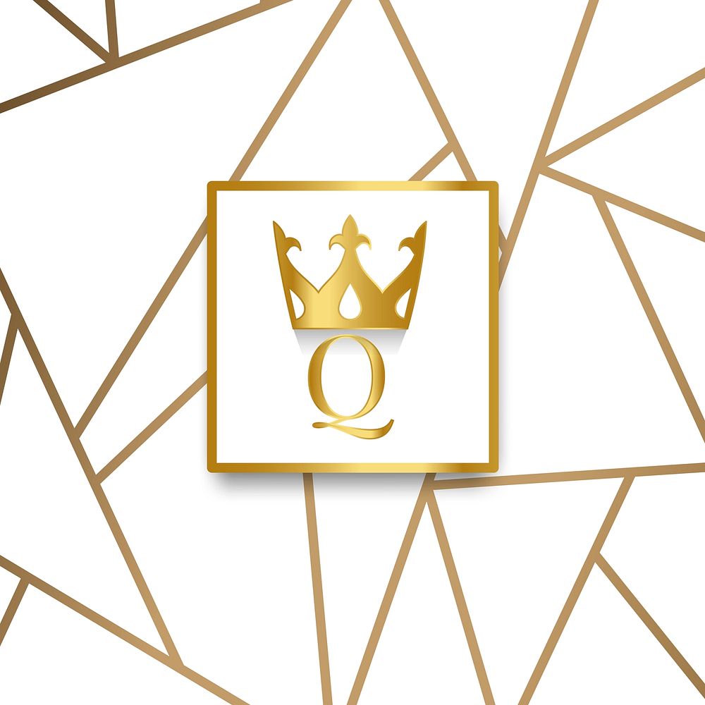 Premium Q brand design vector