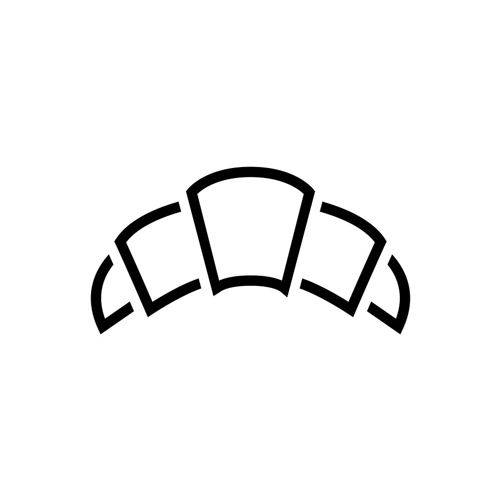 Croissant and bakery icon vector