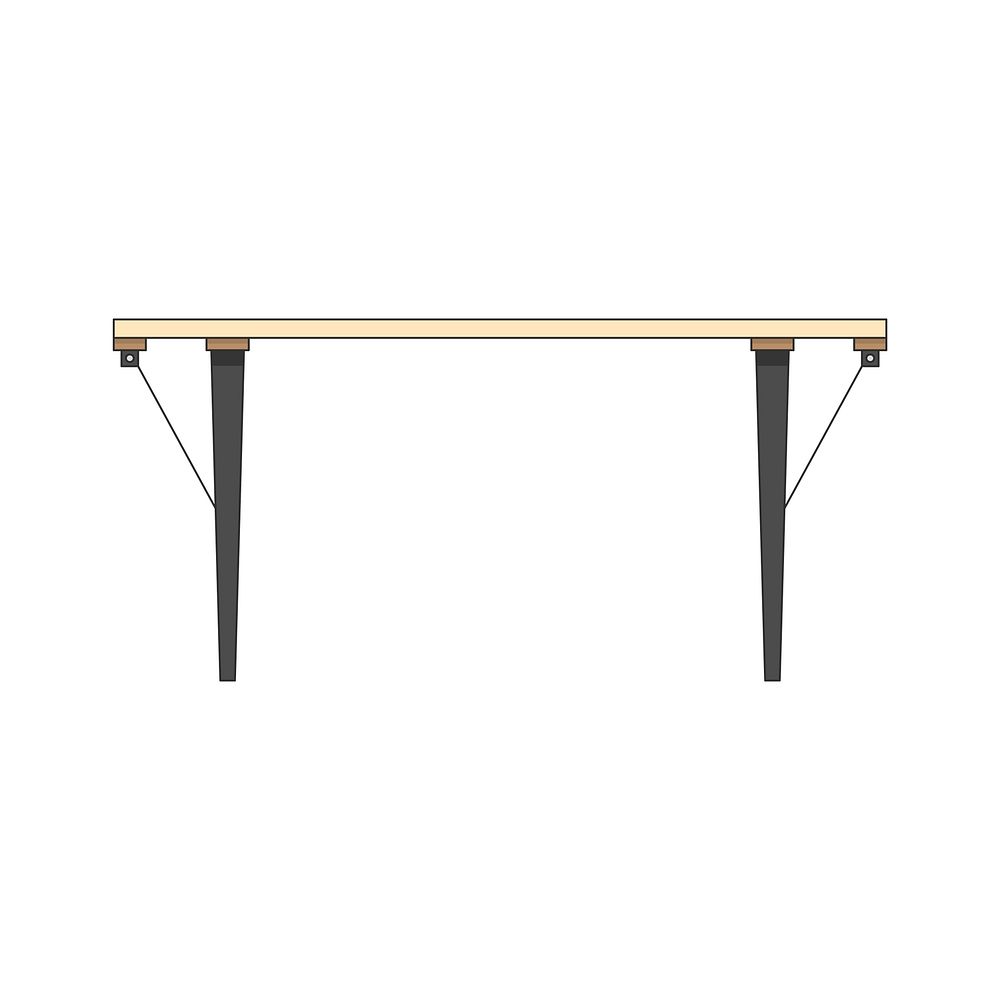 Illustration of an office table