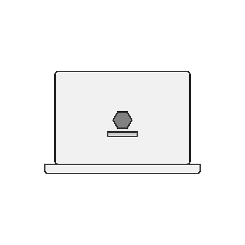 Illustration of a laptop