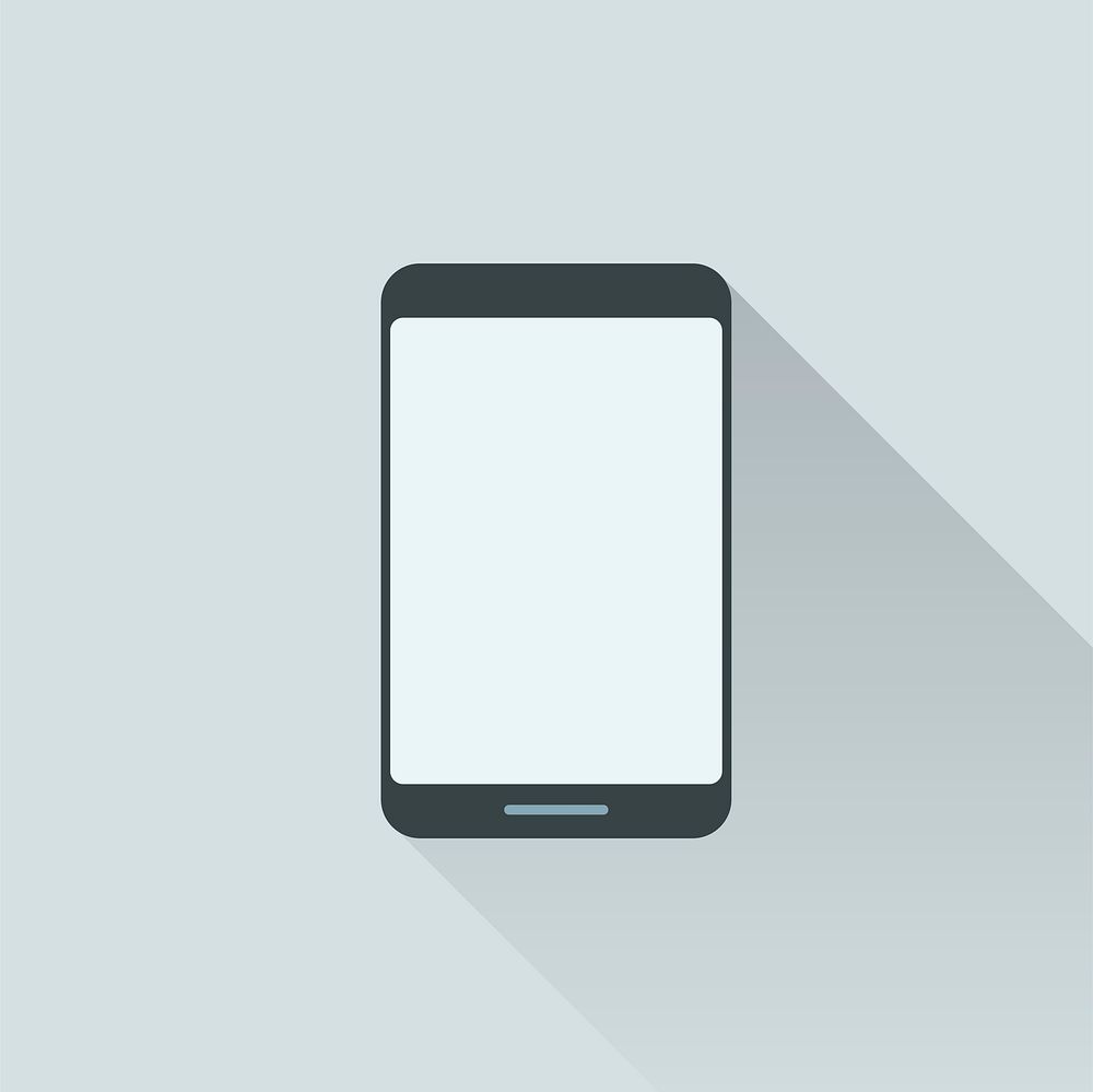 Vector illustration of a mobile phone with copyspace