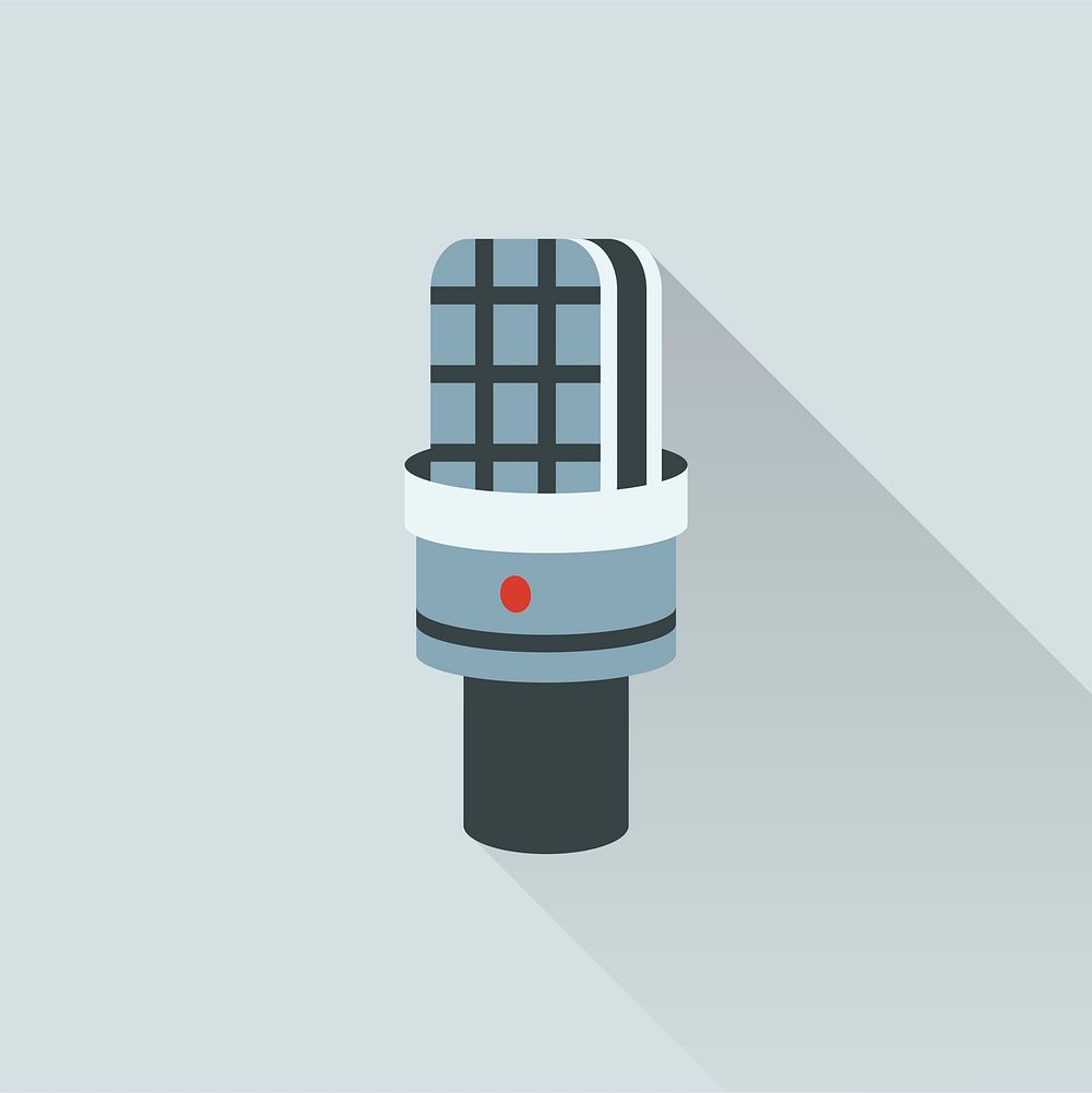 Illustration of microphone icon