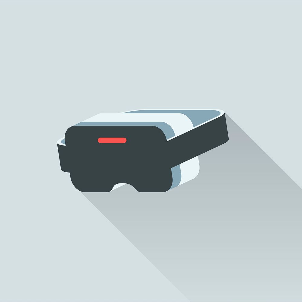 Illustration of virtual reality headset