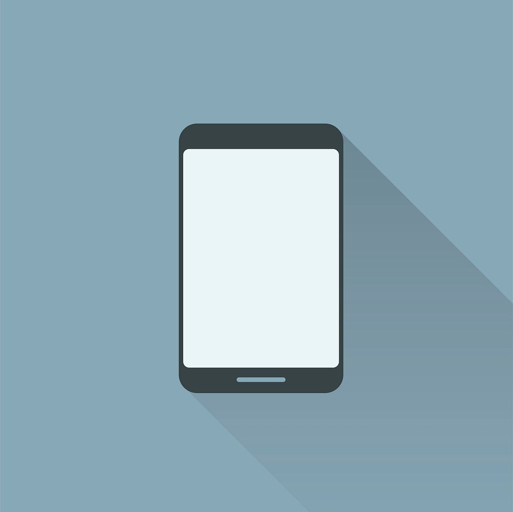 Vector illustration of a mobile phone with copyspace