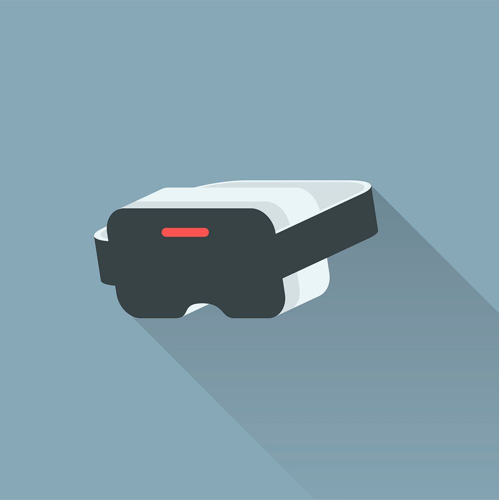 Illustration of virtual reality headset