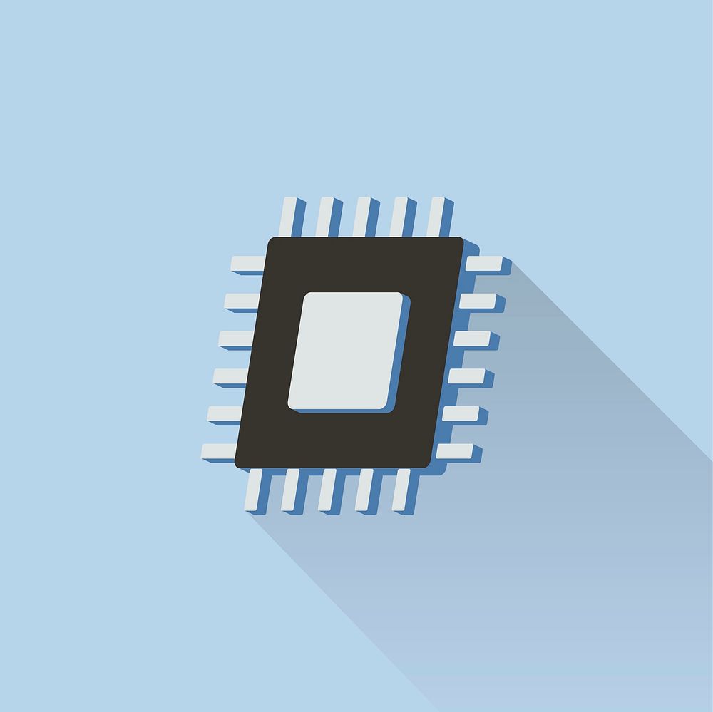 Illustration of a microchip