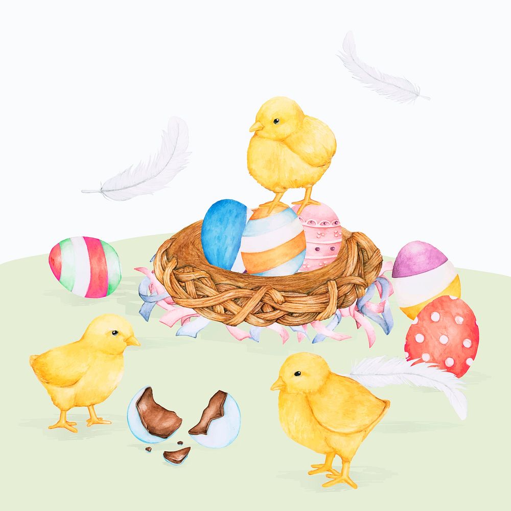 Illustration of Easter festival