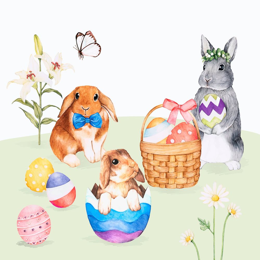 Illustration of Easter festival