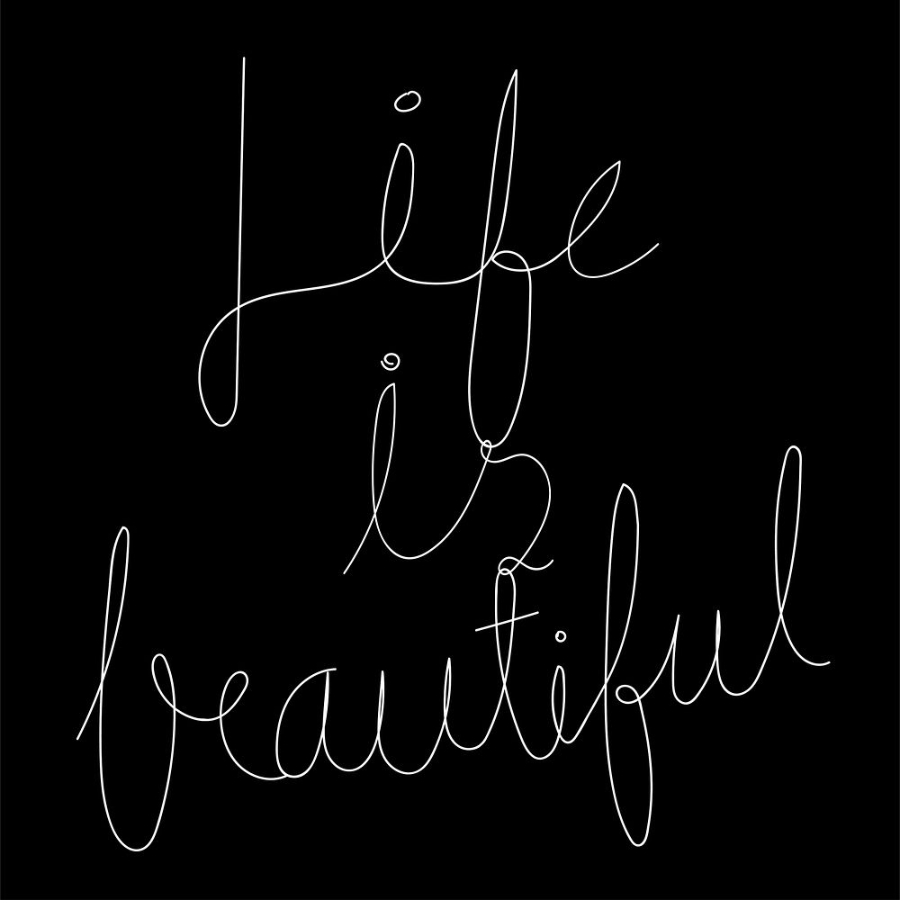 life-is-beautiful-typography-design-premium-vector-rawpixel