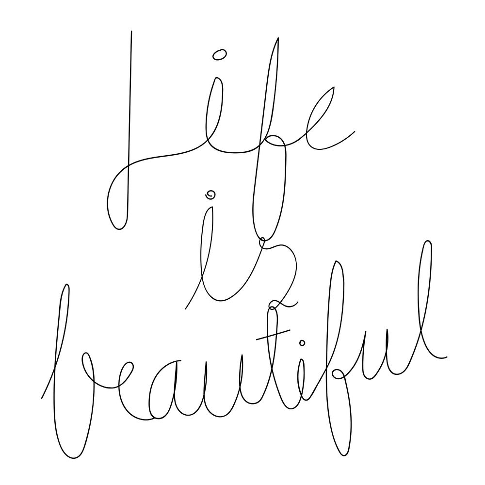 life-is-beautiful-typography-design-free-photo-rawpixel