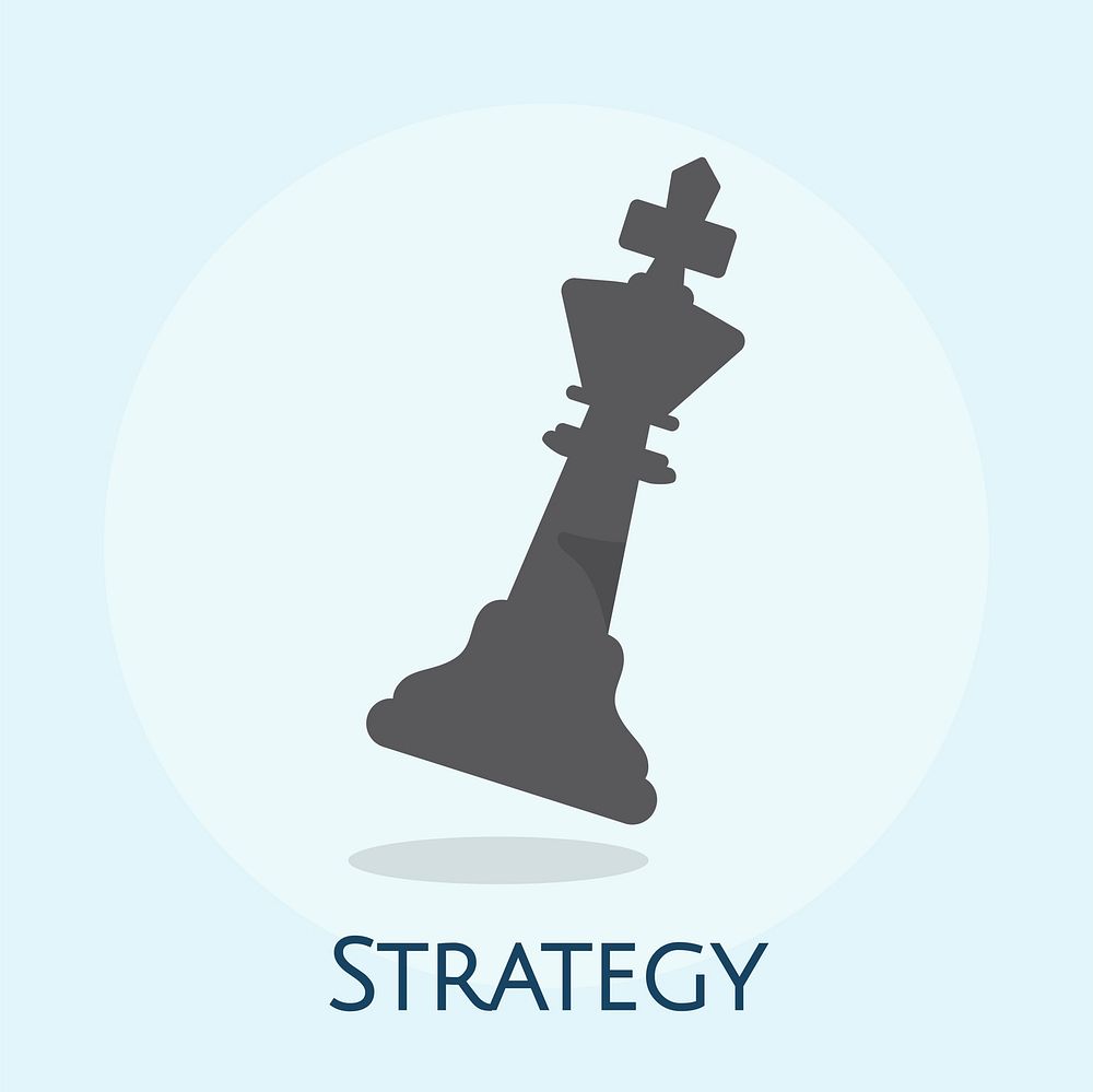 Illustration of business strategy concept