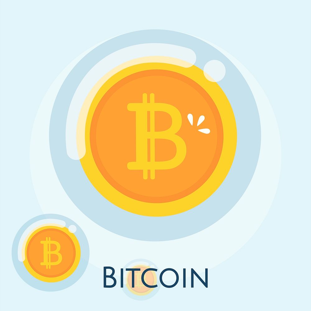 Illustration of bitcoin concept