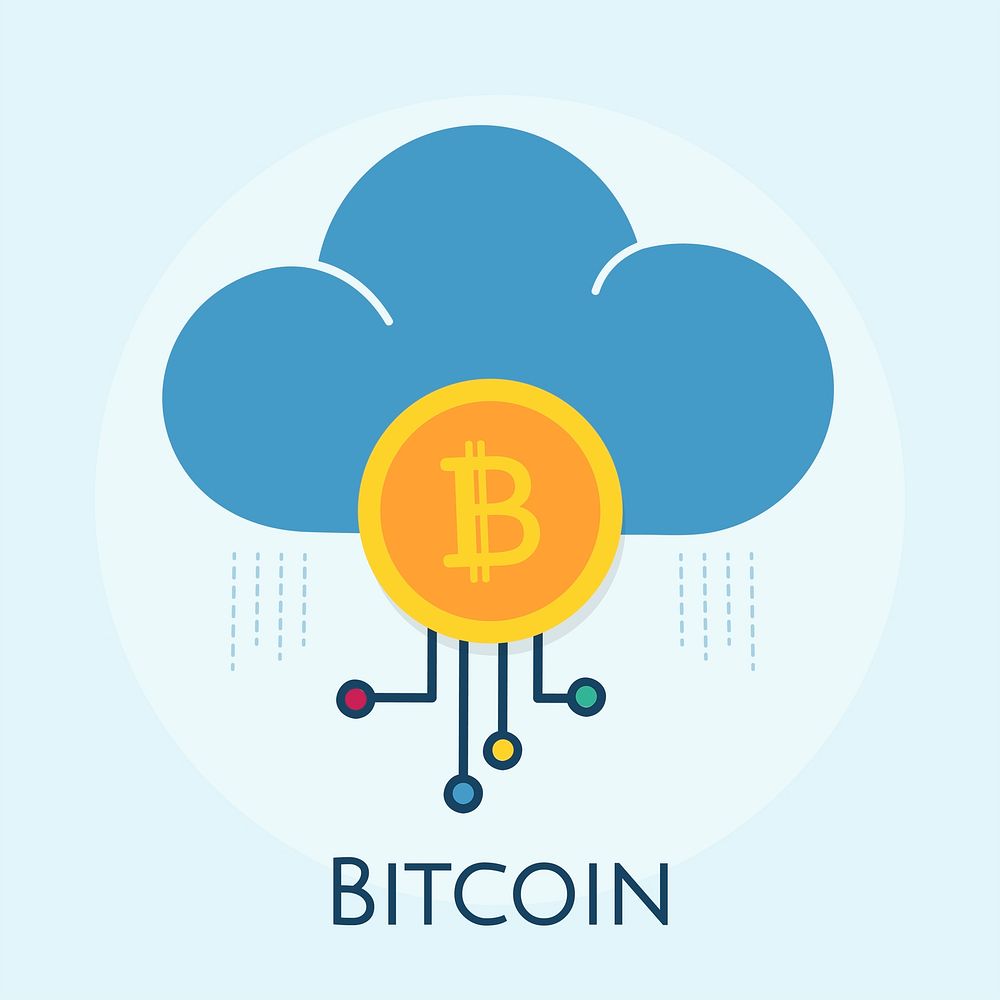 Illustration of bitcoin concept