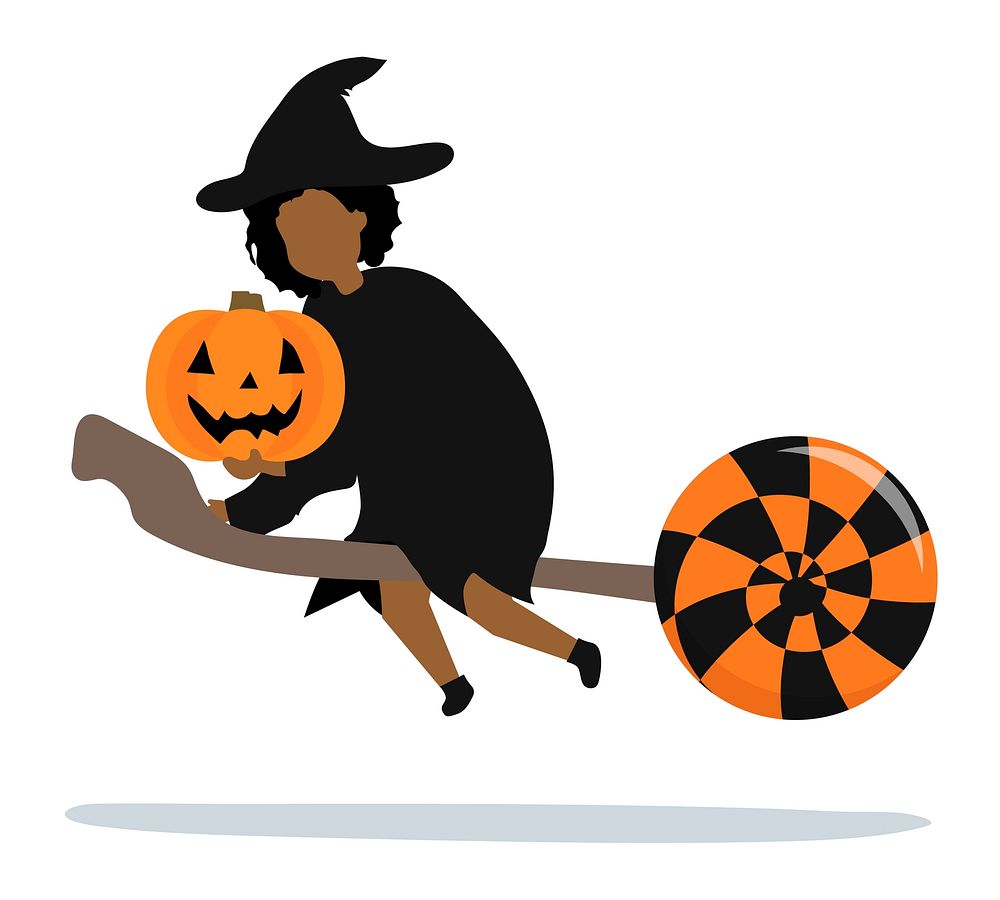 Festive Happy Halloween graphic illustration