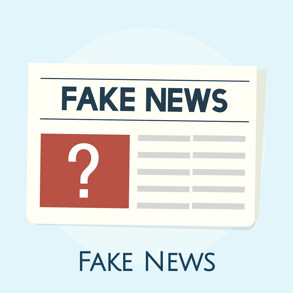 Illustration of fake news concept