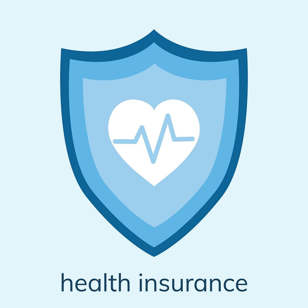 Illustration of a health insurance icon