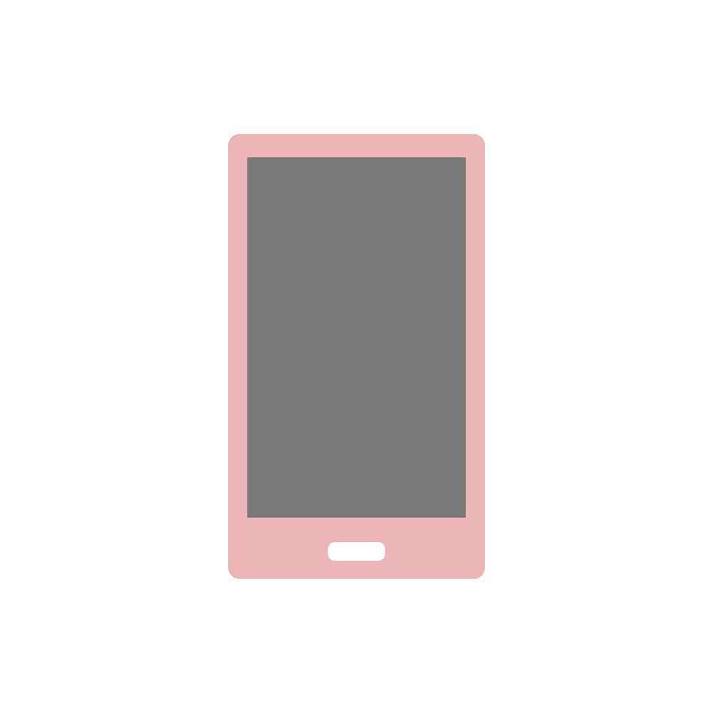 Blank screen red touchpad graphic illustration
