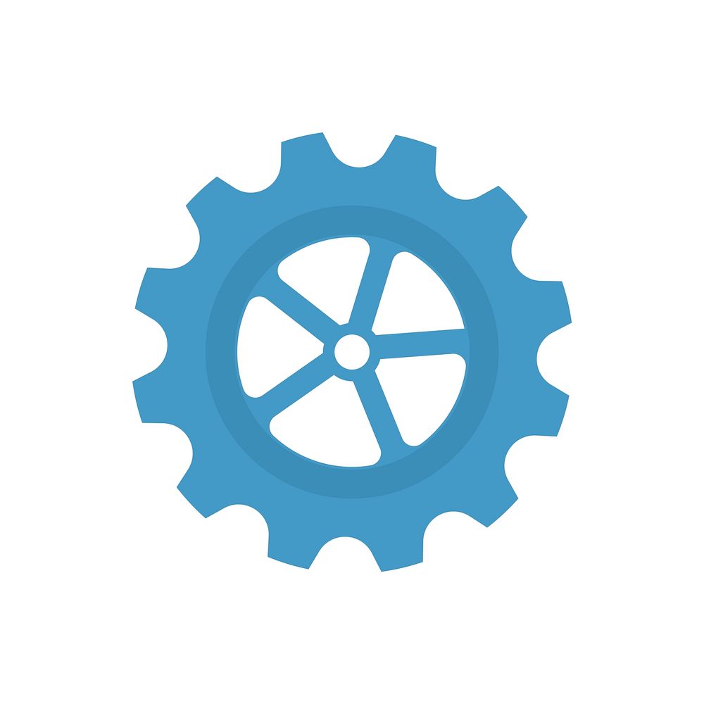 Cogwheel isolated icon graphic illustration