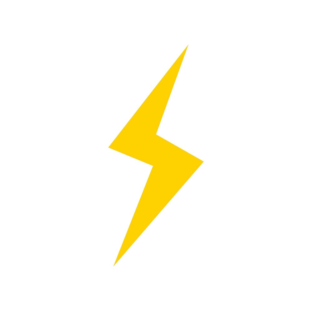 Electric current sign graphic illustration