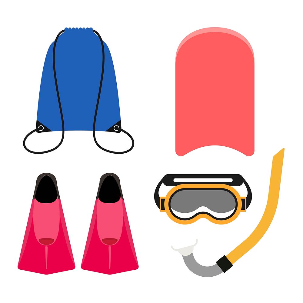 Illustration of a snorkeling equipment