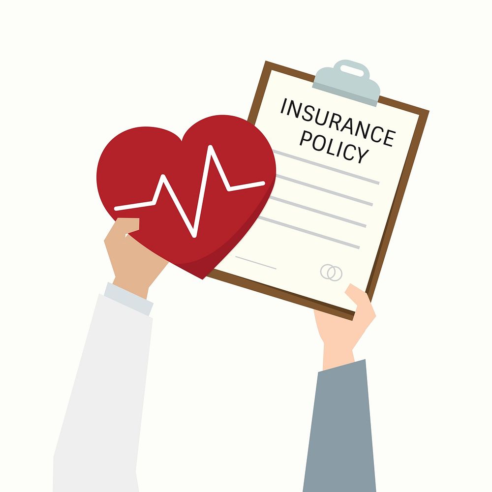 Illustration of health insurance policy form