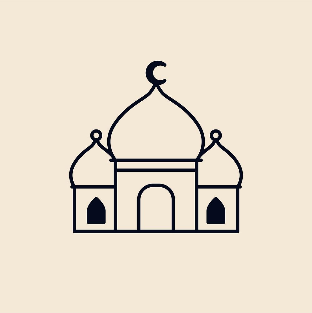 Illustration of a islamic mosque