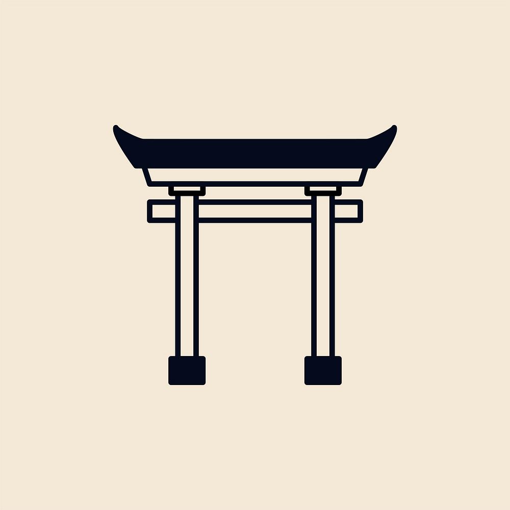 Illustration of a Torii gate